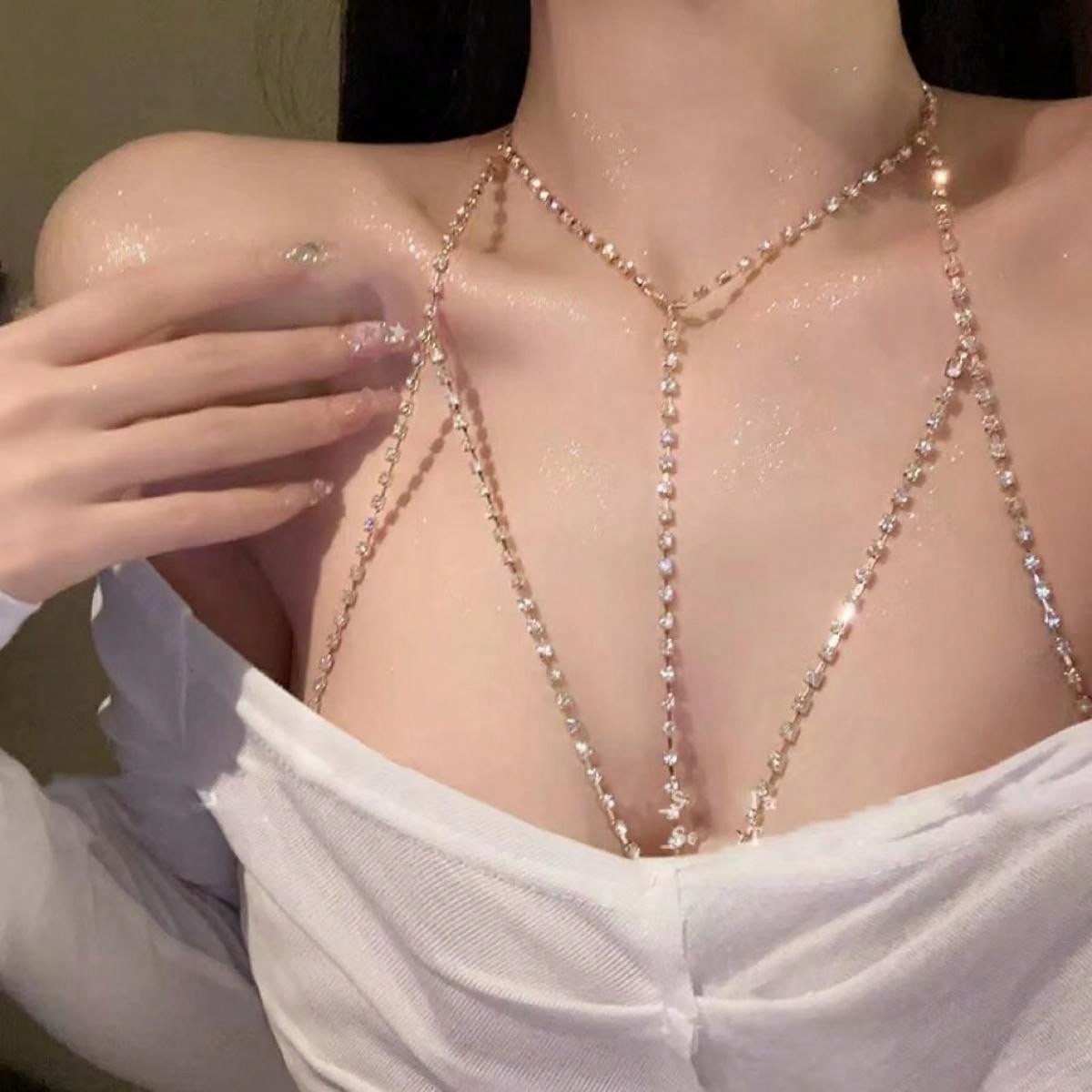Buy SHEIN Golden Women's Body Bikini Chain in Pakistan