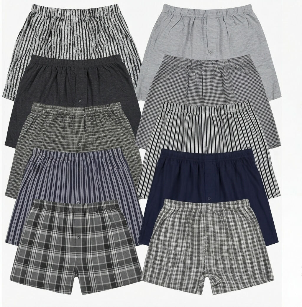 QAMROXH | Men's Woven Boxer Shorts Pack of 3 | Men Accessories | Men Shorts, Jeans & Bottoms | All Sizes | New