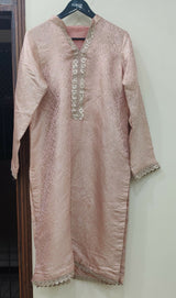 Pink Banarsi 3Pcs | Women Locally Made Formals | Large | Brand New