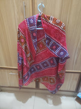 Pink Chunri Print Dupatta | Women Accessories | Duppatas & Shawls | Large | Brand New