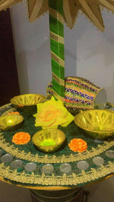 Mayon Rasam Thali Wedding props Fancy Mehndi Plate| Handmade | Decorative Mehndi Thali/Platter | Preloved