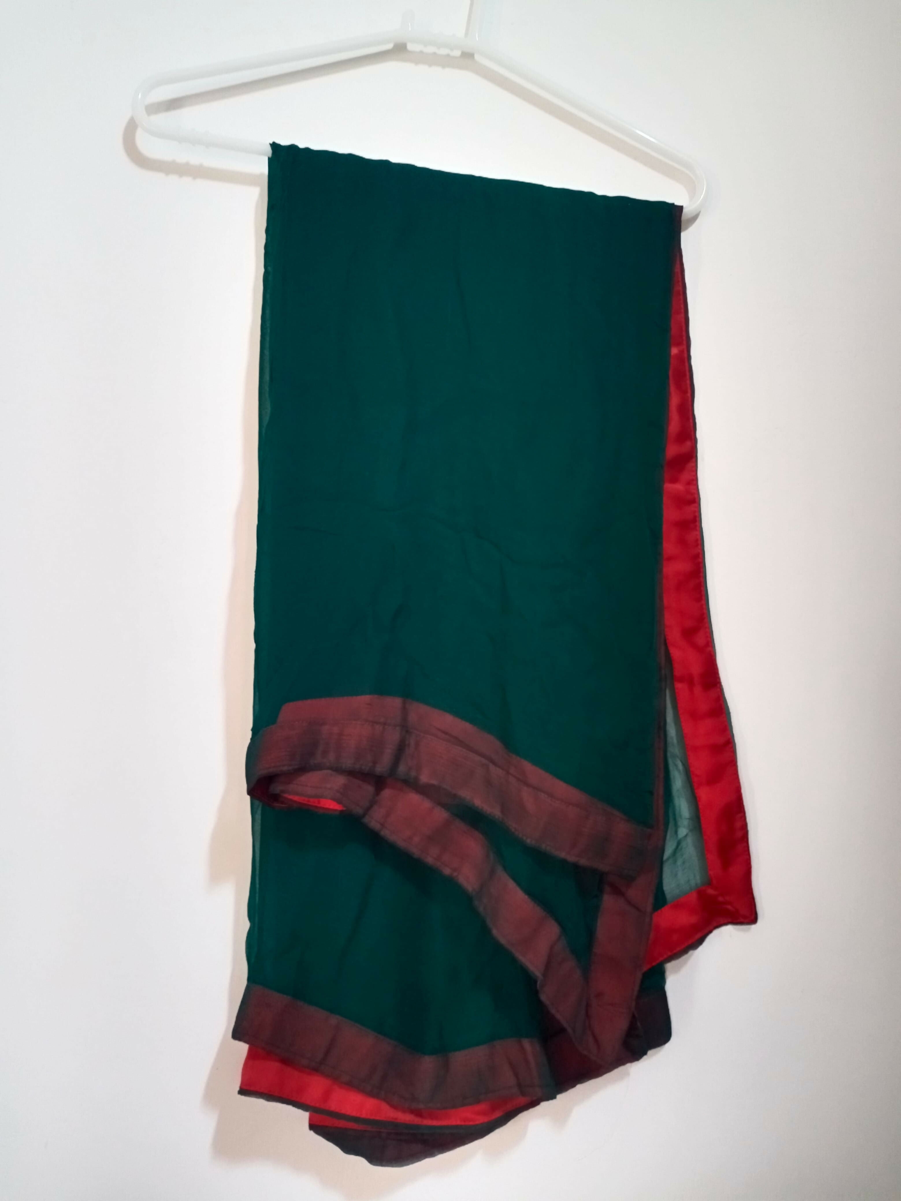 Bottle Green Open Frok Double Maxi | Women Locally Made Formals | Large | Preloved