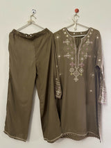Khaadi | Women Branded Kurta | Brown | Large | Worn Once
