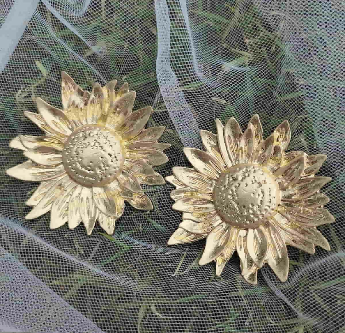 Chunky Sunflower Earrings | Women Jewelry | Earrings | Brand New