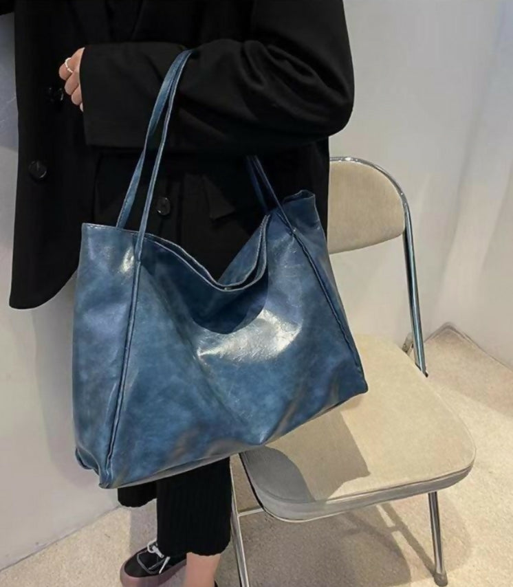 Plain leather bag-143 Handbags for Women | Women Bags | Large | Brand New