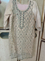 3PC Embroidered Stitched Suit | Women Locally Made Kurta | Medium | Preloved