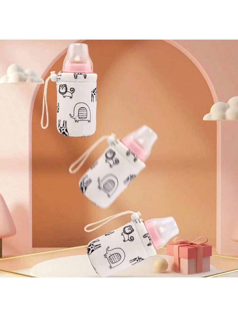 Buy SHEIN Baby Bottle Protective Cover, Portable Cartoon Bottle Sleeve, Outdoor Milk Warmer in Pakistan