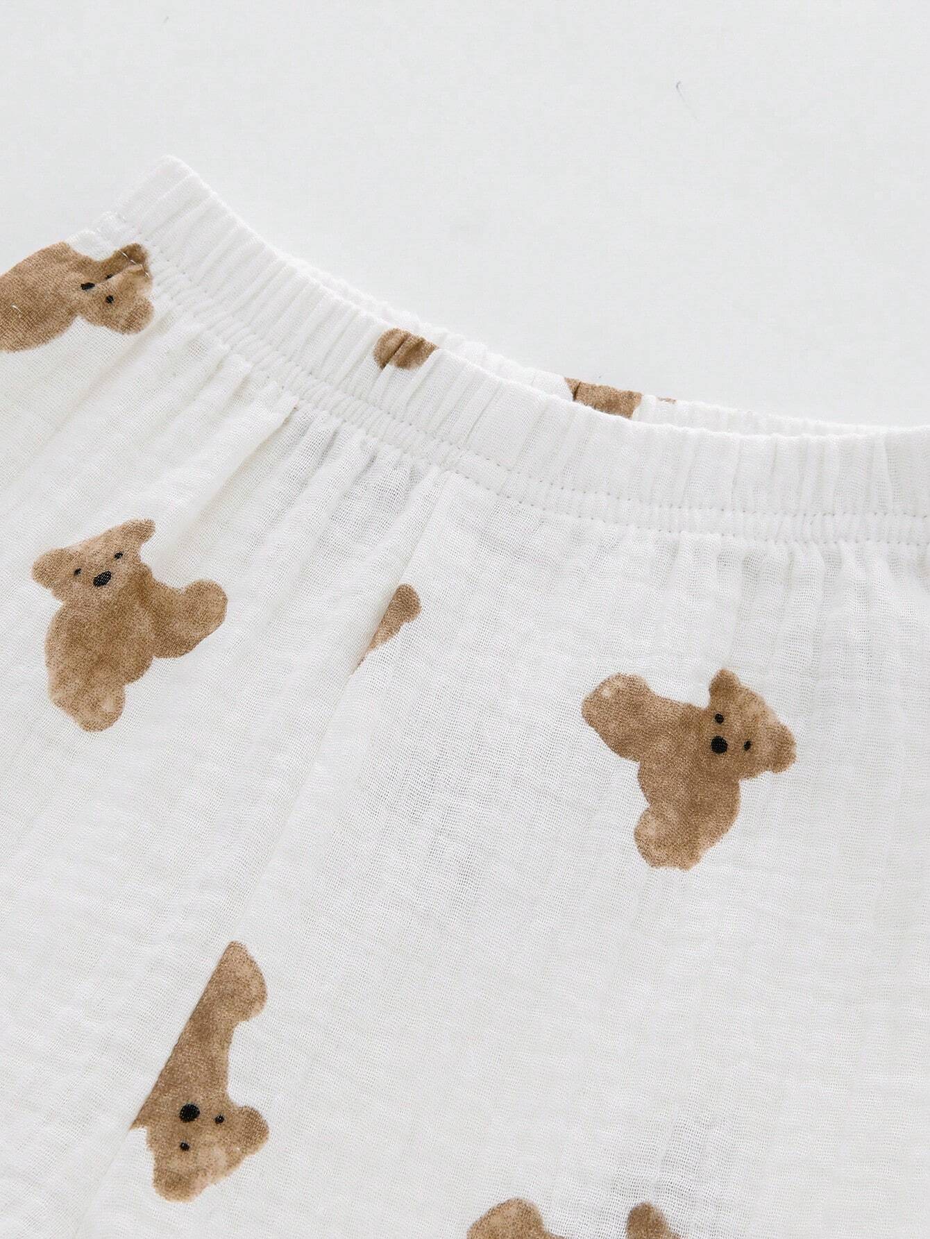 Buy SHEIN Baby Boy Cartoon Graphic Patched Pocket Shirt & Pants in Pakistan