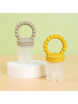 Buy SHEIN Baby Fruit Feeder Pacifier, Silicone Teething Toy With Handle, Infant Food Feeder For Fresh Fruits, Vegetables, Ice Chips, Dusty Pink in Pakistan