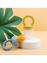 Buy SHEIN Baby Fruit Feeder Pacifier, Silicone Teething Toy With Handle, Infant Food Feeder For Fresh Fruits, Vegetables, Ice Chips, Dusty Pink in Pakistan
