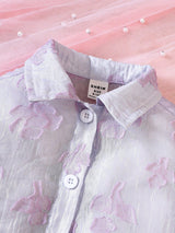 Buy SHEIN Baby Girl Jacquard Shirt & Cami Top & Shorts in Pakistan