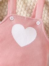 Buy SHEIN Baby Girl Newborn Solid Bodysuit & Heart Print Cami Romper in Pakistan