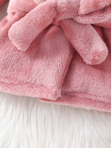 Buy SHEIN Baby Girls' Hooded Bathrobe With 3d Ear Design And Waist Belt Included in Pakistan