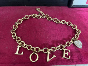 Imported from UK | Golden L O V E Necklace | Women Jewellery | New