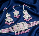 Oval Pearl Drop Choker Set-00275 | Women Jewelry | Wedding Jewelry & Sets | Brand New