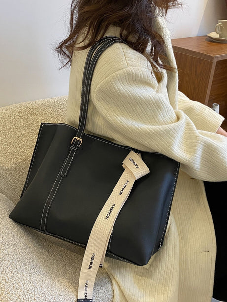 Buy SHEIN Bow Decor Lightweight,Business Casual Knot Decor Large Capacity Tote Bag in Pakistan