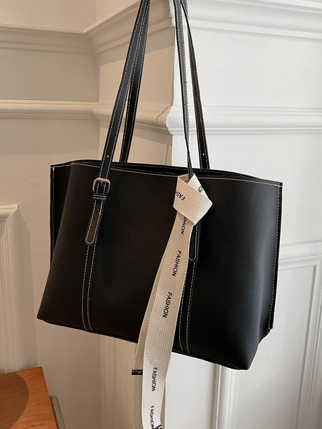 Buy SHEIN Bow Decor Lightweight,Business Casual Knot Decor Large Capacity Tote Bag in Pakistan