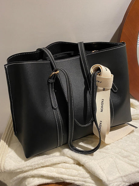 Buy SHEIN Bow Decor Lightweight,Business Casual Knot Decor Large Capacity Tote Bag in Pakistan