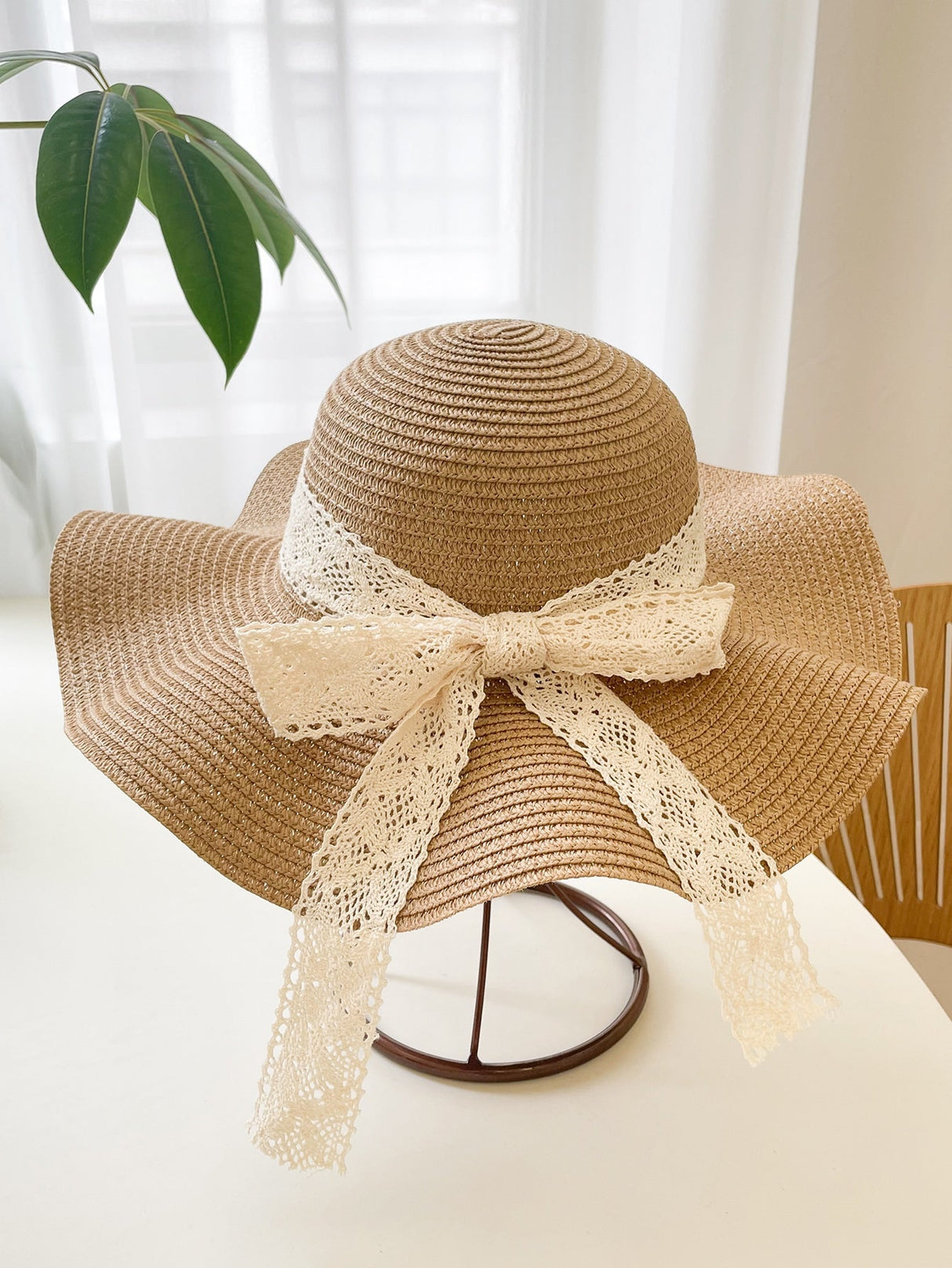 Buy SHEIN Bow Tie Wide Brim Hat in Pakistan