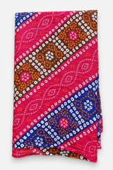 Pink Chunri Print Dupatta | Women Accessories | Duppatas & Shawls | Large | Brand New
