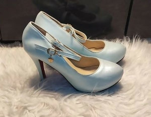 Ice Blue Heels | Women Shoes | Size: 40 | Worn Once