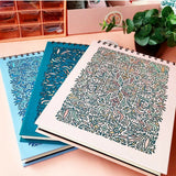 Leaves Doodle Periwinkle Sketchbook | For Your Home | Books | New