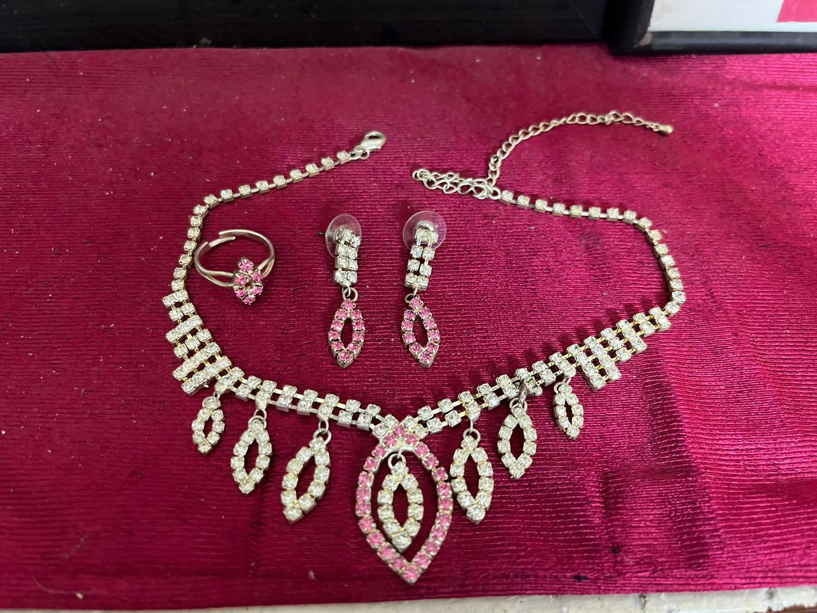 Imported from Saudia | Elegant Silver Necklace Set | Women Jewellery | Worn Once