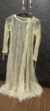 Hand Embroidery Long Frock | Women Locally Made Formals | Medium | New