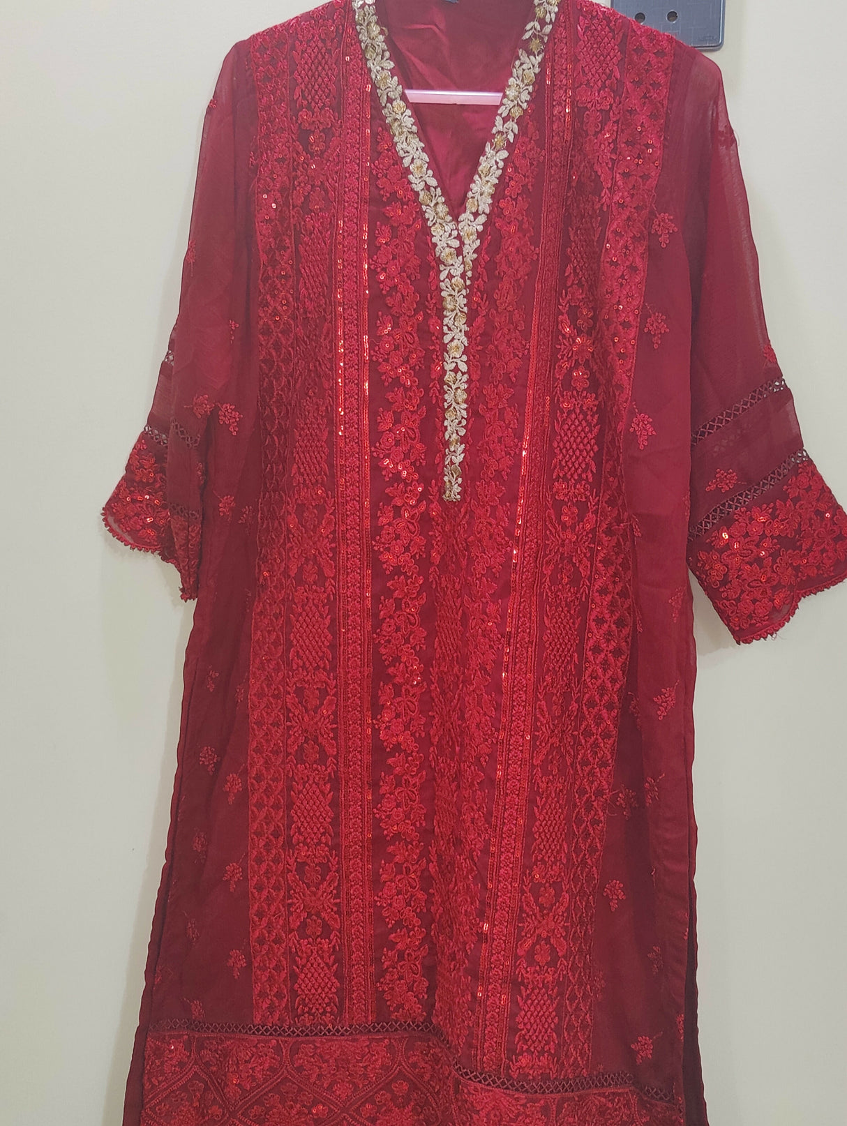 Maroon 3Pcs | Women Locally Made Formals | Large | Worn Once