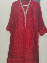 Maroon 3Pcs | Women Locally Made Formals | Large | Worn Once