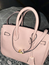 Pink Leather Bag | Women Bags | Shoulder & Tote Bags | Medium | Worn Once