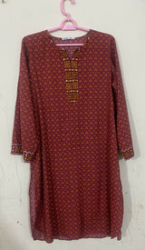 Generation | Women Branded Kurta | Size: 14 | Maroon | Preloved