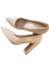 Beige Block Heels | Women Shoes Heels | Size: 40 EU | Preloved