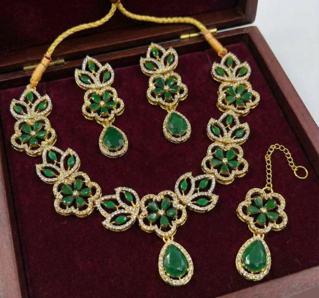 Tear Flower Necklace Set-00027 | Women Jewelry | Wedding Jewelry & Sets | Brand New