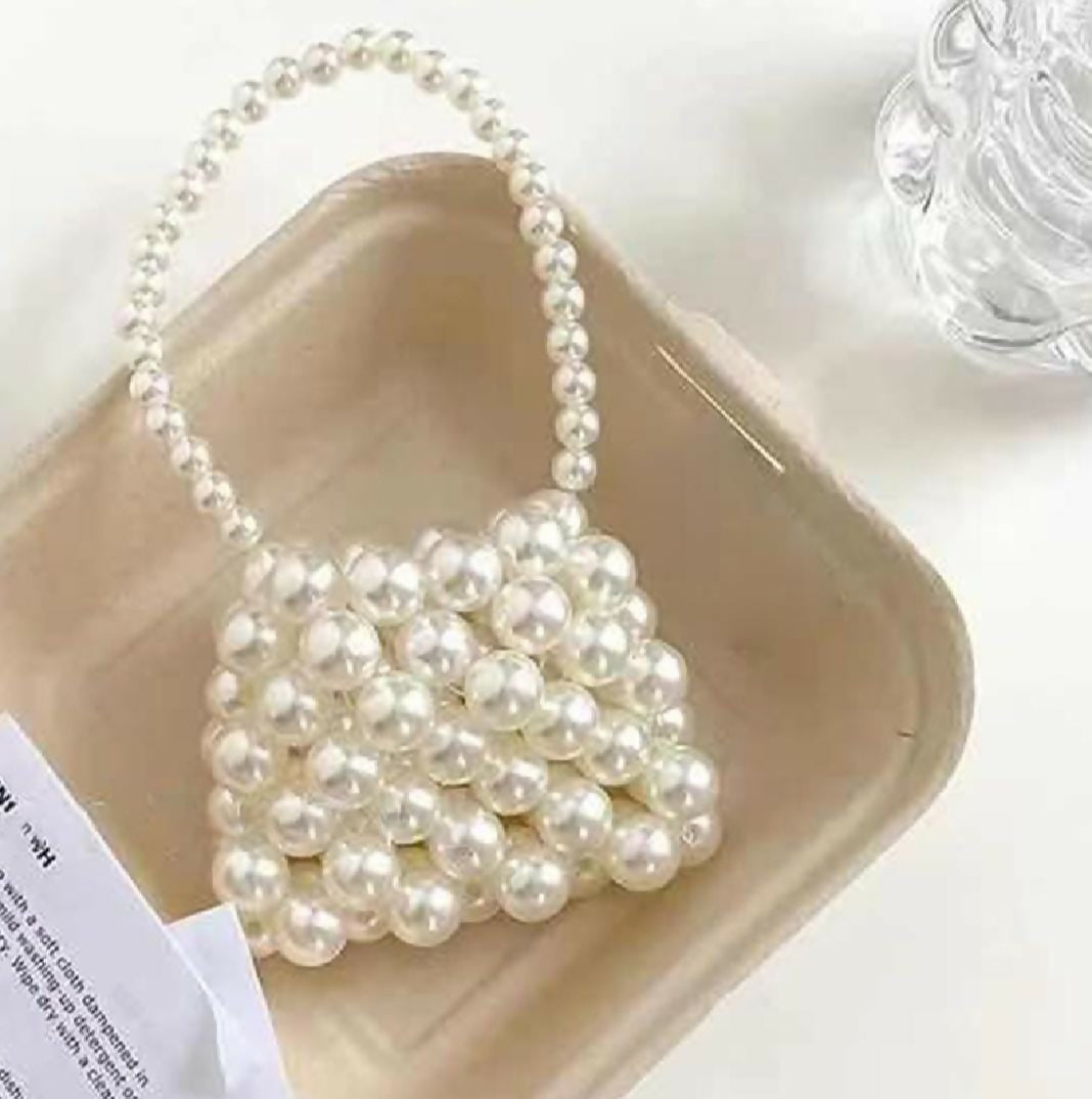 Mini Pearl Beaded Bag with Short Strap | Women Bags | New