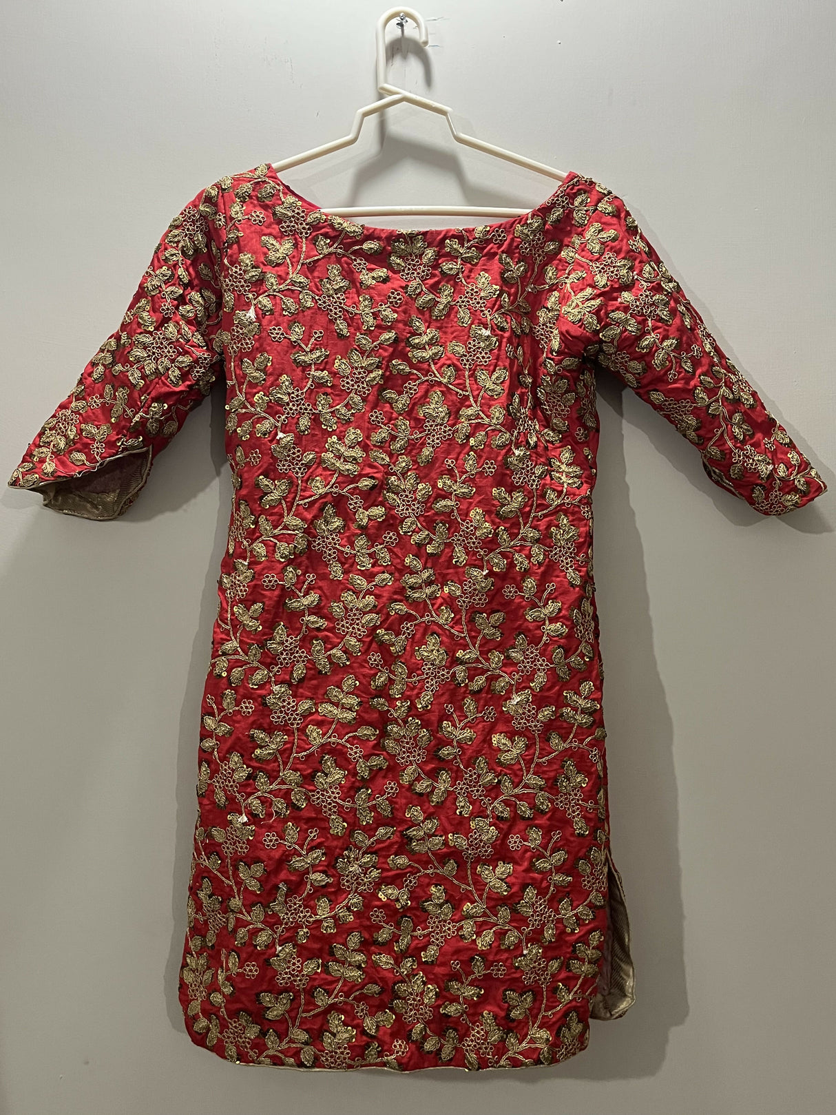 Embroidered Shirt | Kids | Girls Shalwar Kameez | Size: 6 to 7 Years | Worn Once