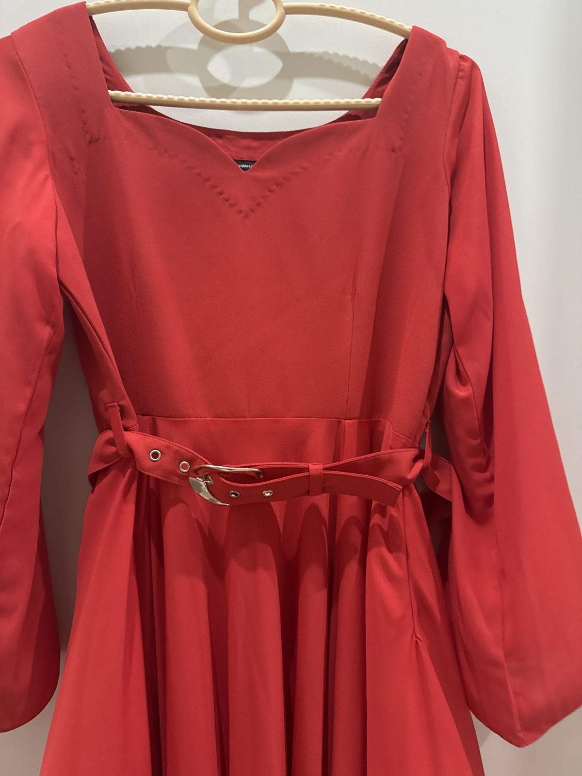 Aiman Minal Closet | Red Frock | Women Frocks & Maxis | Small | Worn Once
