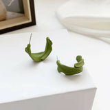 Leaf Hoop Earrings | Women Jewerly | Earrings | Green | Brand New