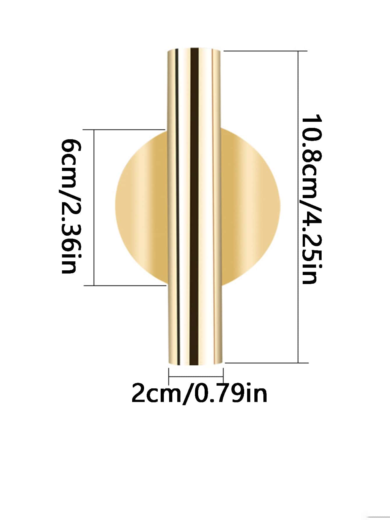 Buy SHEIN Golden Wall-mounted Flower Vase (excluding Wall Glue) in Pakistan