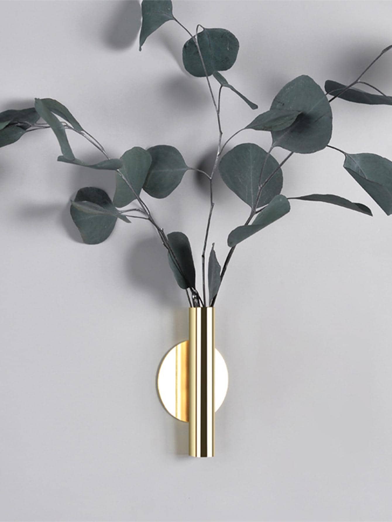 Buy SHEIN Golden Wall-mounted Flower Vase (excluding Wall Glue) in Pakistan