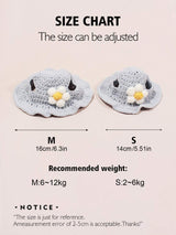 Buy SHEIN Crochet Pet Blue Sunflower Hat in Pakistan