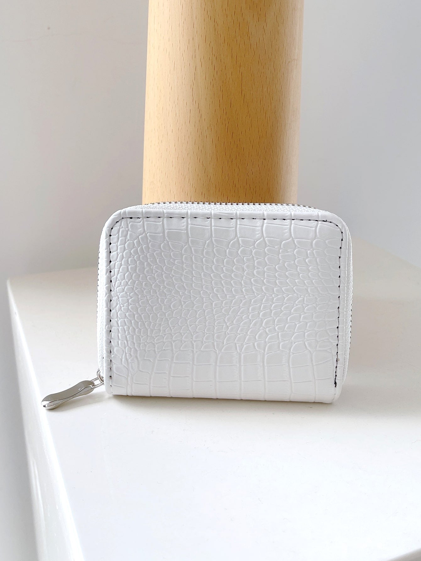 Buy SHEIN Crocodile Embossed Card Holder in Pakistan