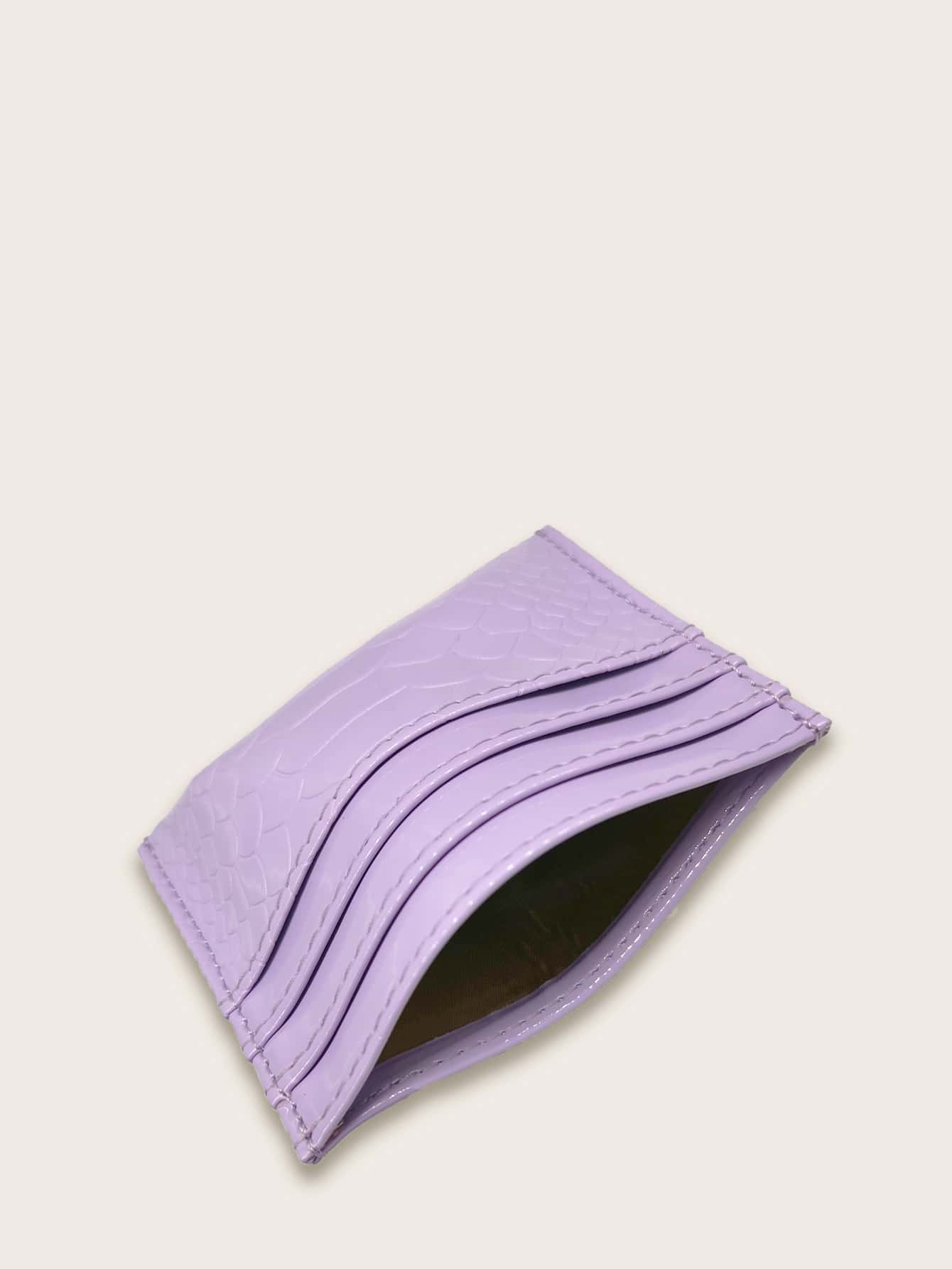 Buy SHEIN Crocodile Embossed Purse Card Holder in Pakistan