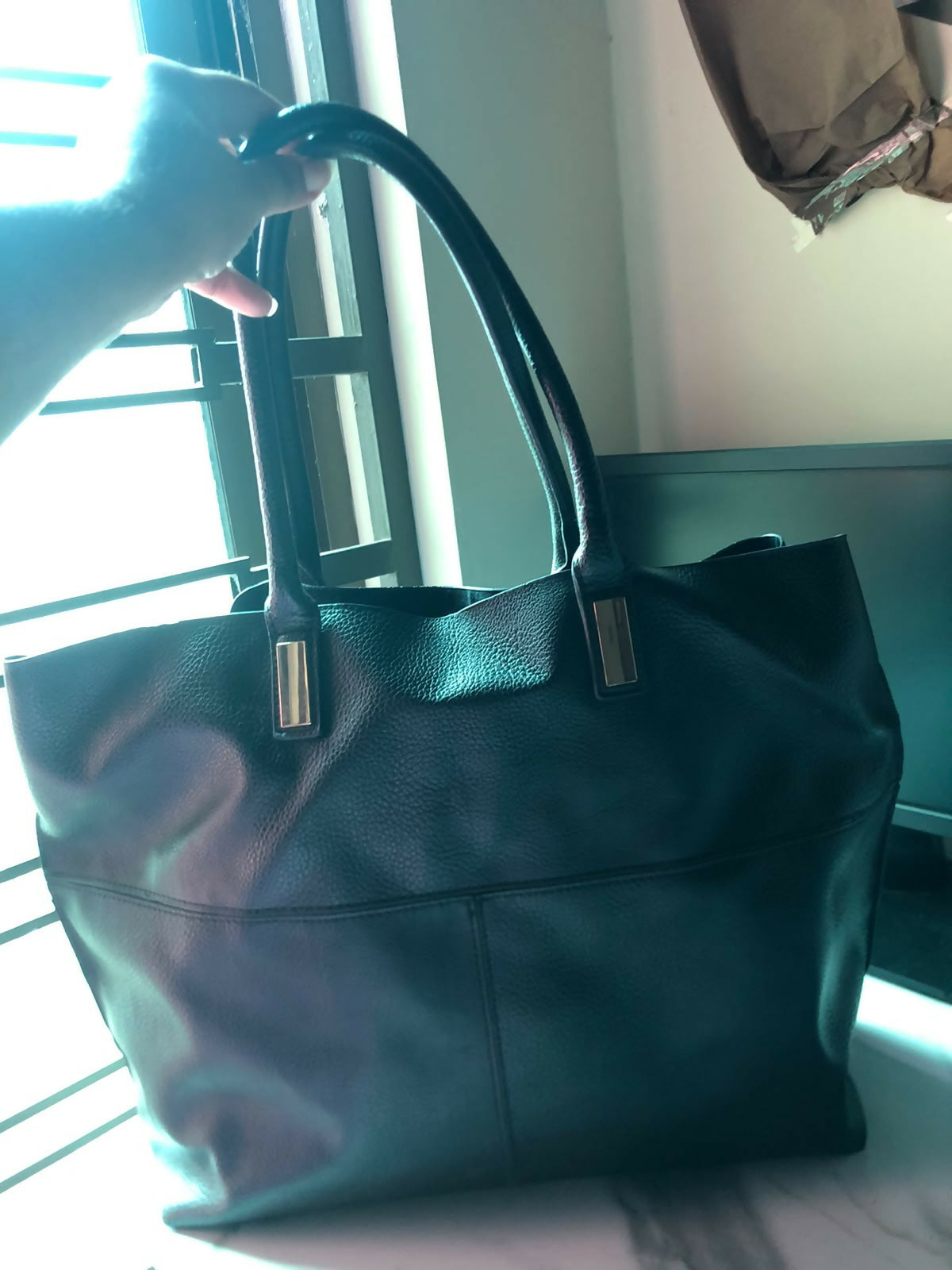 Pure Leather Black Bag | Women Bags | Large | Worn Once