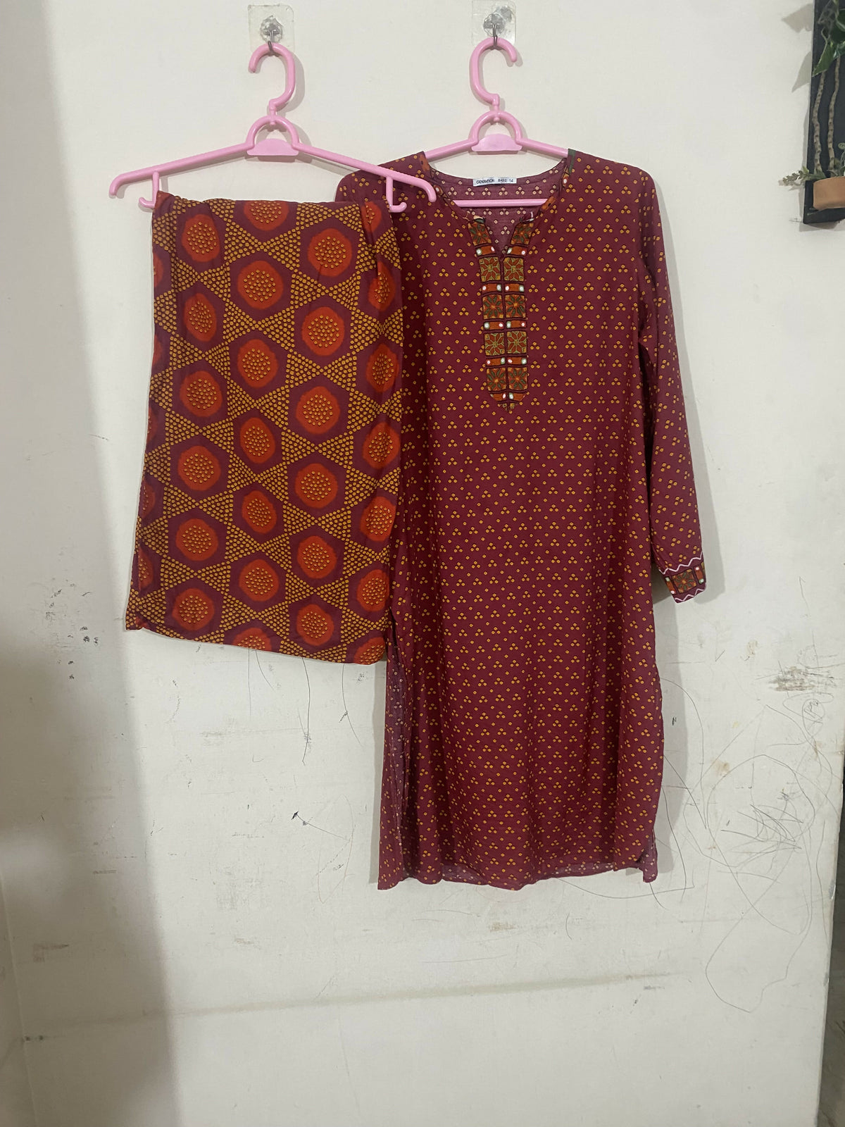 Generation | Women Branded Kurta | Size: 14 | Maroon | Preloved