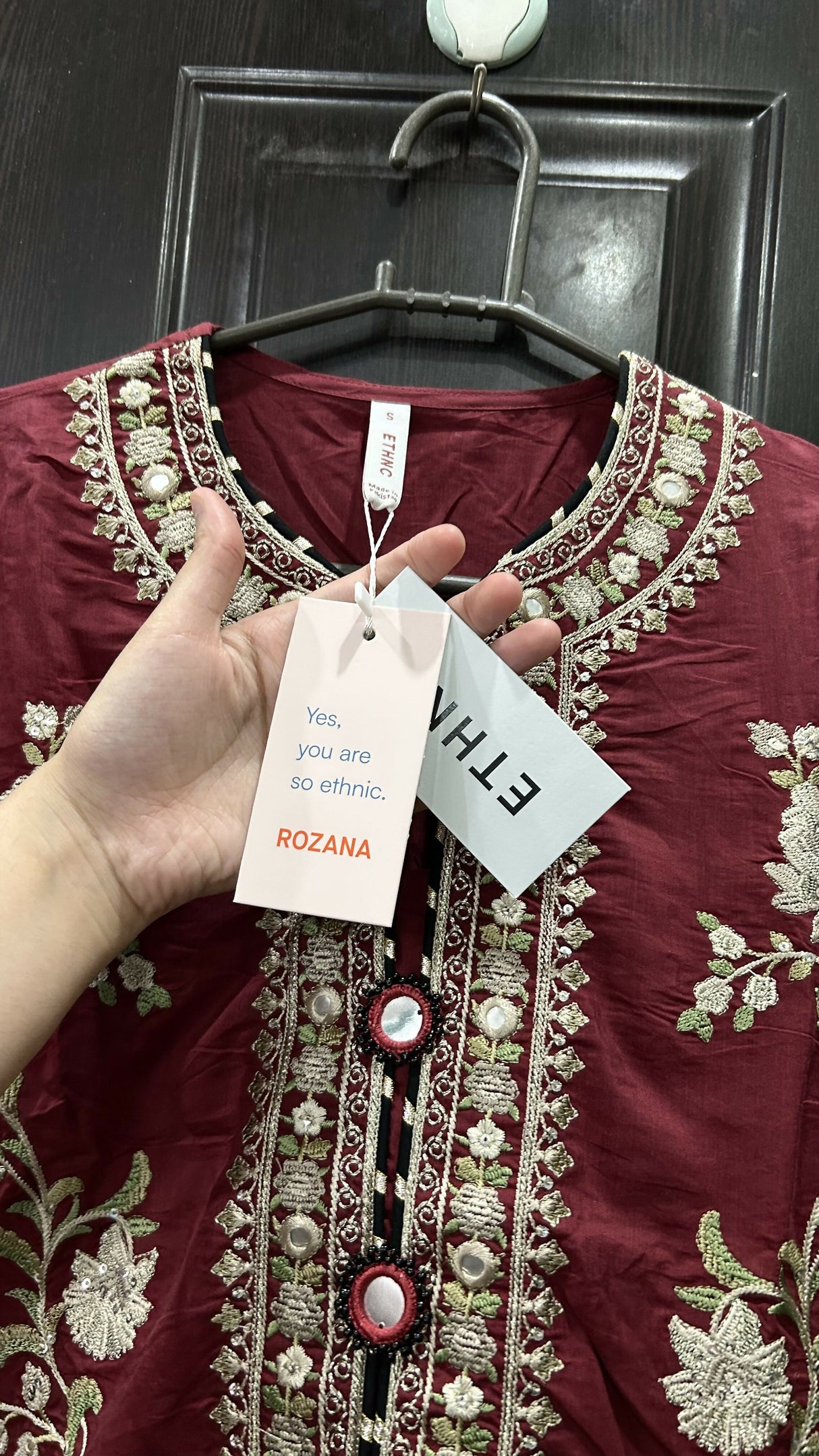 Ethnc | Women Branded Kurta | Small | Red Kurta | Brand New