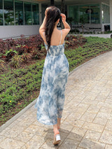 Buy SHEIN DAZY Floral Print Draped Collar Cami Dress in Pakistan