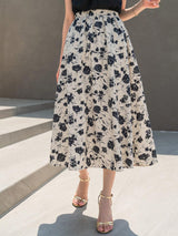 Buy SHEIN DAZY Floral Print High Waist Skirt in Pakistan