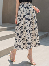 Buy SHEIN DAZY Floral Print High Waist Skirt in Pakistan