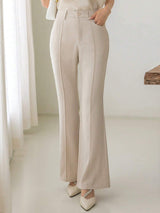 Buy SHEIN DAZY High Waist Seam Detail Flare Leg Suit Pants in Pakistan